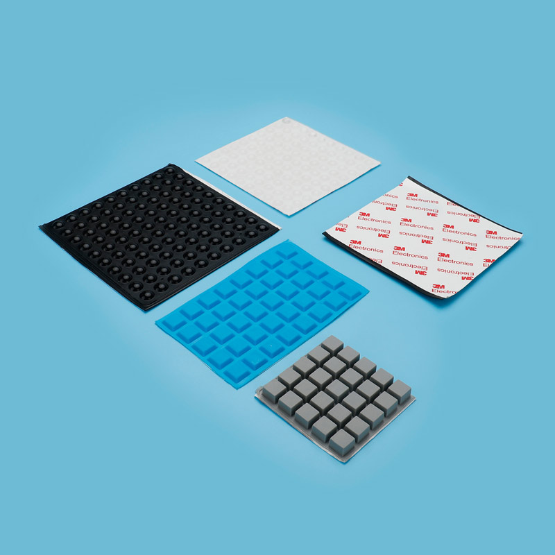 防撞防滑硅膠腳墊 自粘玻璃膠墊